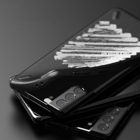 Ringke Samsung Galaxy S21 Onyx Durable TPU Case Θήκη Σιλικόνης - Design Paint - Black
