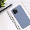 KW iPhone 12 Pro Max Θήκη Σιλικόνης Rubberized TPU - Light Blue Matt - 52714.58