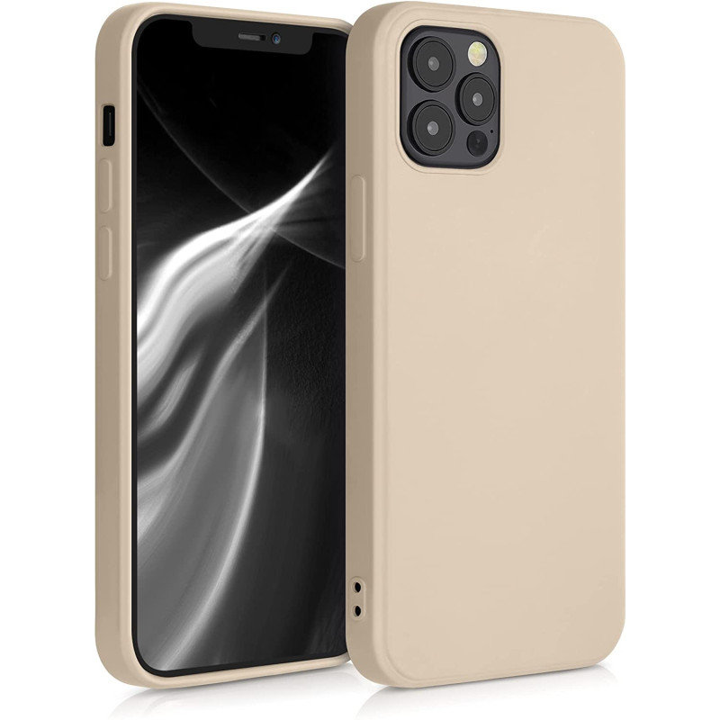 KW iPhone 12 / iPhone 12 Pro Θήκη Σιλικόνης Rubberized TPU - Mother of Pearl - 53844.154