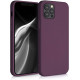 KW iPhone 12 / iPhone 12 Pro Θήκη Σιλικόνης Rubberized TPU - Bordeaux Purple - 53844.187