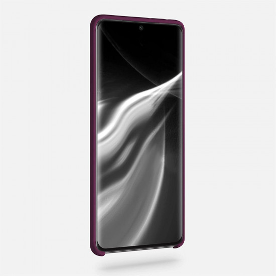 KW Samsung Galaxy S21 Ultra Θήκη Σιλικόνης Rubber TPU - Bordeaux Purple - 54074.187