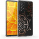 KW Samsung Galaxy A52 / A52 5G / A52s 5G Θήκη Σιλικόνης TPU Design Flowers Twins - Rose Gold - Διάφανη - 54357.01