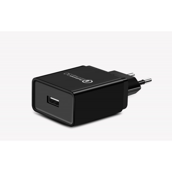 Ugreen CD122 QC 3.0 18W Οικιακός Φορτιστής με Μία Θύρα USB - Black