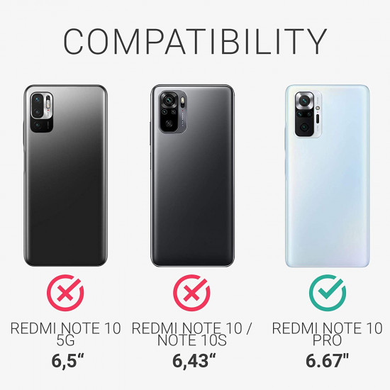 Kalibri Xiaomi Redmi Note 10 Pro Θήκη Πορτοφόλι Stand από Γνήσιο Δέρμα - Brown - 54558.05