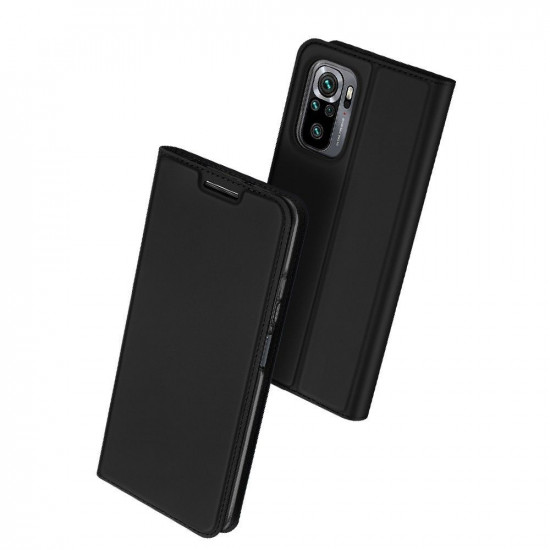 Dux Ducis Xiaomi Redmi Note 10 / Note 10s / Poco M5s Flip Stand Case Θήκη Βιβλίο - Black