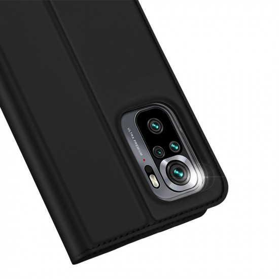 Dux Ducis Xiaomi Redmi Note 10 / Note 10s / Poco M5s Flip Stand Case Θήκη Βιβλίο - Black