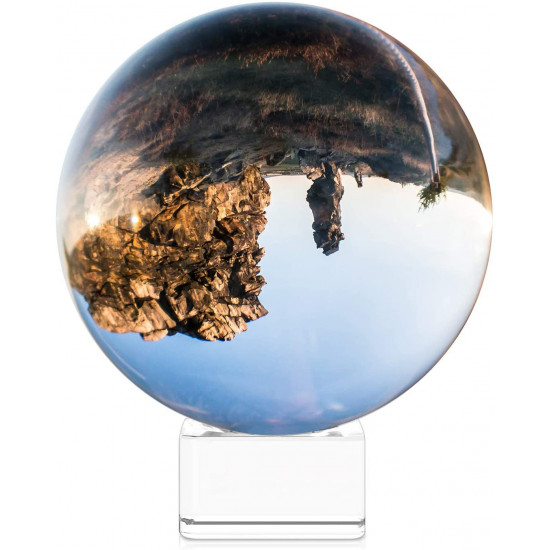 Navaris Glass Photo Ball Κρυστάλλινη Σφαίρα - 100mm - Clear - 45357.26