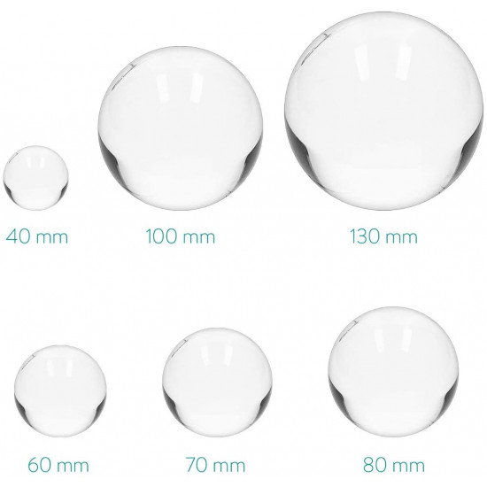Navaris Glass Photo Ball Κρυστάλλινη Σφαίρα - 100mm - Clear - 45357.26