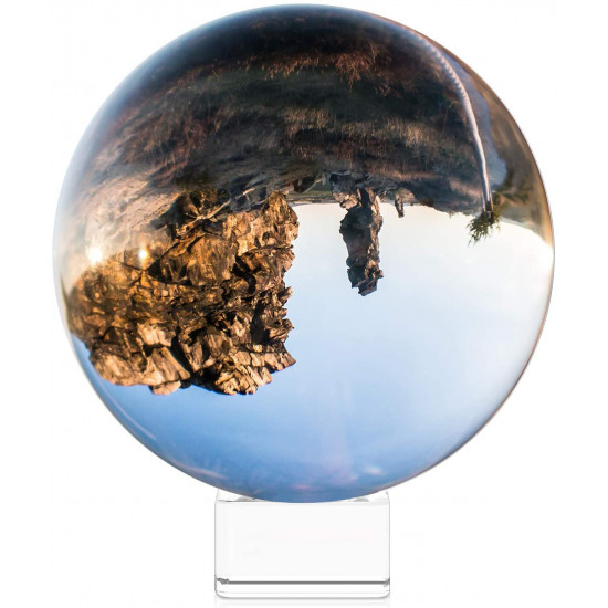 Navaris Glass Photo Ball Κρυστάλλινη Σφαίρα - 130mm - Clear - 45357.27