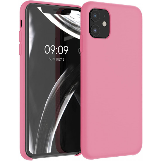 KW iPhone 11 Θήκη Σιλικόνης Rubber TPU - Bubblegum Pink - 49724.212