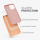KW iPhone 12 / iPhone 12 Pro Θήκη Σιλικόνης Rubber TPU - Peach - 52641.138