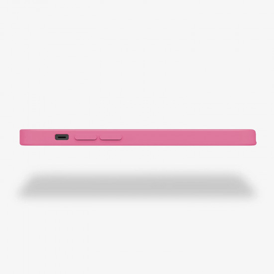 KW iPhone 12 / iPhone 12 Pro Θήκη Σιλικόνης Rubber TPU - Bubblegum Pink - 52641.212