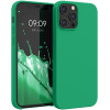 KW iPhone 12 Pro Max Θήκη Σιλικόνης Rubber TPU - Emerald Green - 52644.142