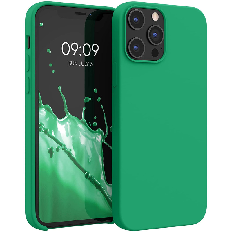 KW iPhone 12 Pro Max Θήκη Σιλικόνης Rubber TPU - Emerald Green - 52644.142