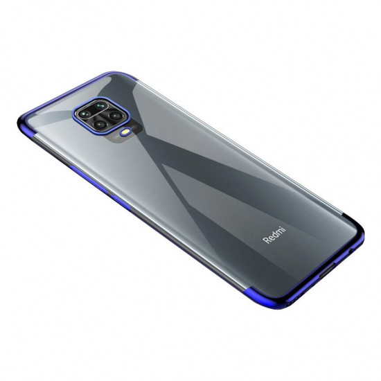 OEM Xiaomi Redmi Note 9 Electroplating Θήκη Σιλικόνης TPU - Blue - Διάφανη