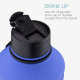 Navaris Μπουκάλι Νερού από Ανοξείδωτο Ατσάλι - BPA Free - 2.2 L - Black / Blue - 53701.04