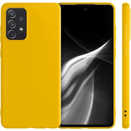 KW Samsung Galaxy A72 / A72 5G Θήκη Σιλικόνης TPU - Honey Yellow - 54358.143