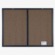Navaris Combo Board with Chalk and Fabric Boards - Διπλός Πίνακας Ανακοινώσεων με Μαγνητικό Μαυροπίνακα και Πίνακα από Ύφασμα - Black / Beige - 51755.6.11