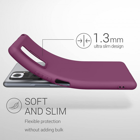 KW Xiaomi Redmi Note 10 Pro Θήκη Σιλικόνης TPU - Magenta Purple - 54551.197