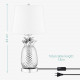 Navaris Desk Lamp Επιτραπέζιο Φωτιστικό - Ανανάς - 44cm - White / Silver - 52605.35.02