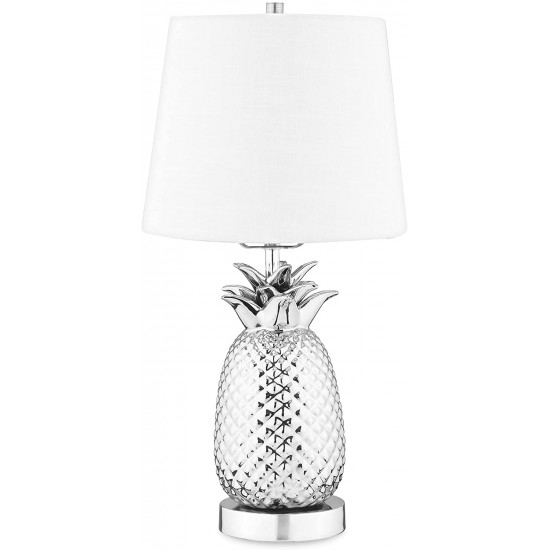 Navaris Desk Lamp Επιτραπέζιο Φωτιστικό - Ανανάς - 44cm - White / Silver - 52605.35.02