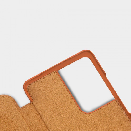 Nillkin Samsung Galaxy S21 Ultra Qin Leather Flip Book Case Θήκη Βιβλίο - Brown