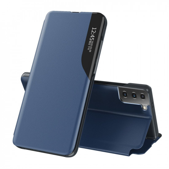 OEM Samsung Galaxy S21 Plus Eco Leather View Θήκη Βιβλίο - Blue