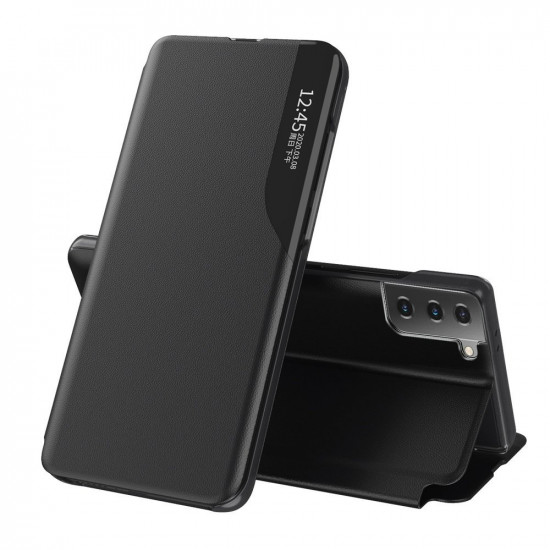 OEM Samsung Galaxy S21 Plus Eco Leather View Θήκη Βιβλίο - Black
