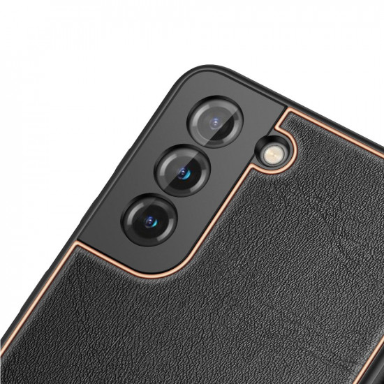 Dux Ducis Samsung Galaxy S21 Yolo Elegant Series Θήκη με Επένδυση Συνθετικού Δέρματος - Black