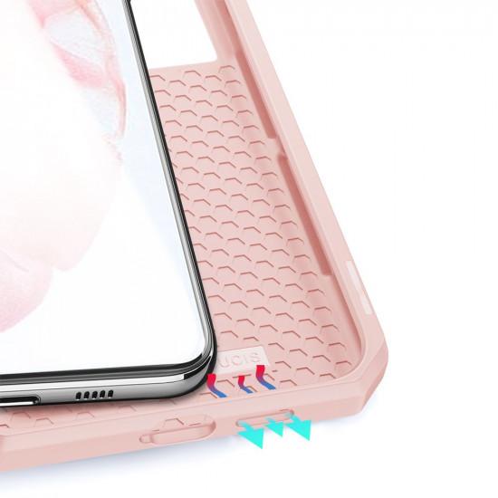 Dux Ducis Samsung Galaxy S21 Plus Skin X Flip Stand Case Θήκη Βιβλίο - Pink