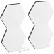 Navaris Hexagon Felt Memo Boards - Σετ με 4 Πλαίσια Ανακοινώσεων και Πινέζες - White - 44328.02