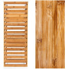 Relaxdays Παπουτσοθήκη με 2 Ράφια από Μπαμπού - Brown / White - 4052025177065