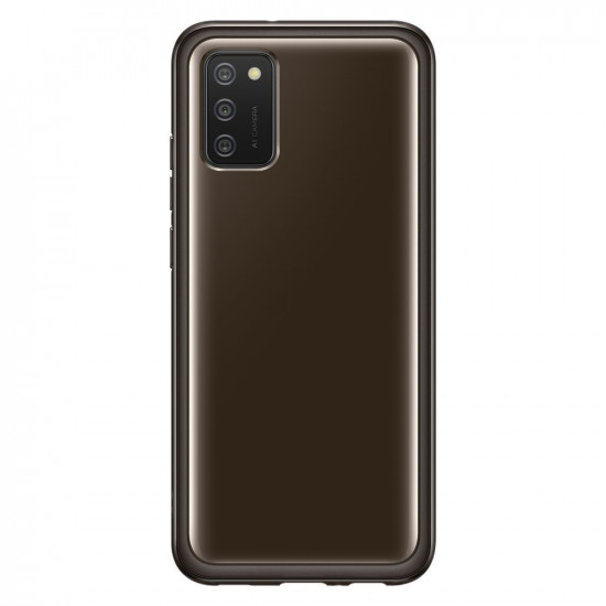 Samsung Soft Clear Cover Samsung Galaxy A02s Θήκη Σιλικόνης - Black - EF-QA026TBEGEU