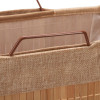 Relaxdays Πτυσσόμενο Καλάθι Απλύτων από Μπαμπού - Natural - 4052025939205