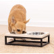 Navaris Raised Pet Bowls Stand - Ανυψωμένα Μπολ Φαγητού με Βάση για Κατοικίδια - Light Brown - 53501.1