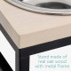 Navaris Raised Pet Bowls Stand - Ανυψωμένα Μπολ Φαγητού με Βάση για Κατοικίδια - Light Brown - 53501.1