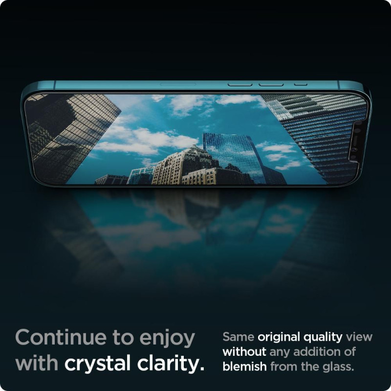 Spigen iPhone 12 Pro Max Glas.TR EZ Fit 0.2mm 2.5D 9H Tempered Glass Αντιχαρακτικό Γυαλί Οθόνης - 2 Τεμάχια - Clear - AGL01791 Spigen iPhone 12 Pro Max Glas.TR EZ Fit 0.2mm 2.5D 9H Tempered Glass Αντιχαρακτικό Γυαλί Οθόνης - 2 Τεμάχια - Clear - AGL01791