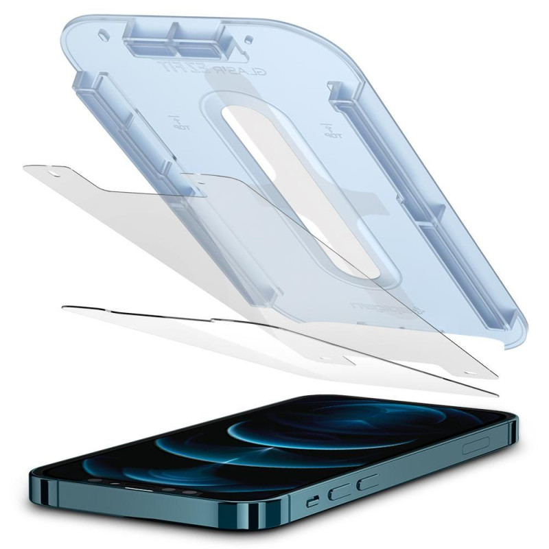 Spigen iPhone 12 Pro Max Glas.TR EZ Fit 0.2mm 2.5D 9H Tempered Glass Αντιχαρακτικό Γυαλί Οθόνης - 2 Τεμάχια - Clear - AGL01791 Spigen iPhone 12 Pro Max Glas.TR EZ Fit 0.2mm 2.5D 9H Tempered Glass Αντιχαρακτικό Γυαλί Οθόνης - 2 Τεμάχια - Clear - AGL01791