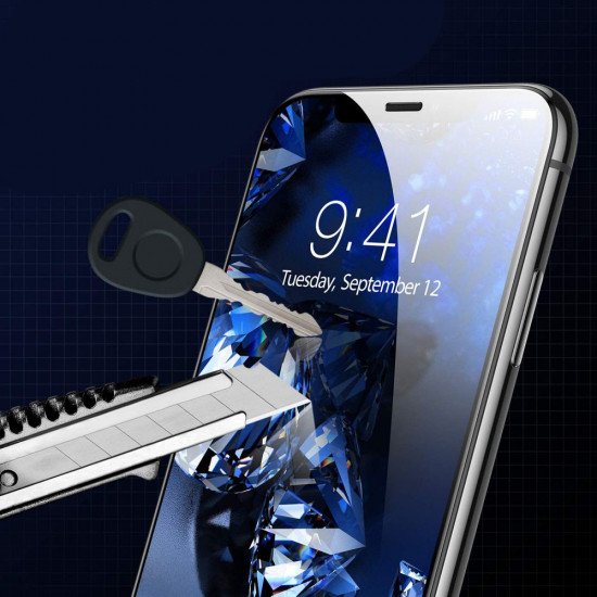 Hofi iPhone 12 / iPhone 12 Pro Full Pro Glass + 0.3mm 2.5D 9H Full Screen Tempered Glass Αντιχαρακτικό Γυαλί Οθόνης - Black