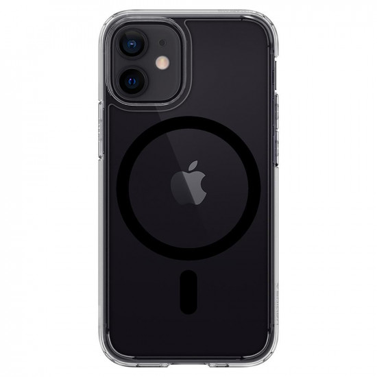 Spigen iPhone 12 / iPhone 12 Pro Ultra Hybrid Mag Σκληρή Θήκη με Πλαίσιο Σιλικόνης Και MagSafe - Black / Διάφανη