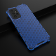 OEM Samsung Galaxy A72 / A72 5G Honeycomb Σκληρή Θήκη με Πλαίσιο Σιλικόνης - Blue