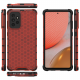 OEM Samsung Galaxy A72 / A72 5G Honeycomb Σκληρή Θήκη με Πλαίσιο Σιλικόνης - Red