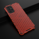 OEM Samsung Galaxy A72 / A72 5G Honeycomb Σκληρή Θήκη με Πλαίσιο Σιλικόνης - Red