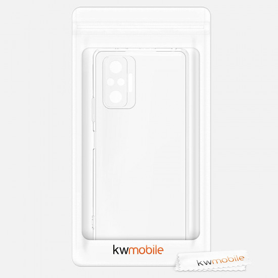 KW Xiaomi Redmi Note 10 Pro Θήκη Σιλικόνης TPU - Διάφανη - 54556.03