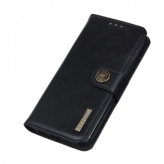 Erbord Samsung Galaxy A72 / A72 5G Khazneh Wallet Θήκη Πορτοφόλι Stand από Δερματίνη - Black
