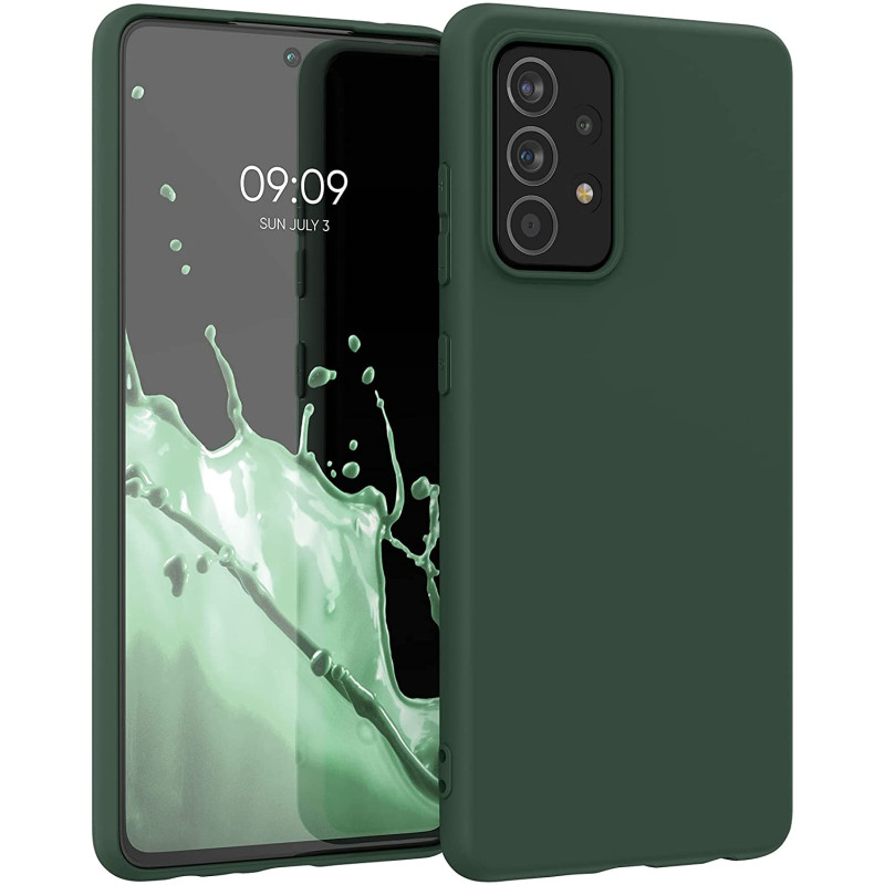 KW Samsung Galaxy A52 / A52 5G / A52s 5G Θήκη Σιλικόνης TPU - Moss Green - 54346.169