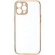 Joyroom iPhone 12 Pro Max Beauty Series TPU Case Λεπτή Θήκη Σιλικόνης - Διάφανη / Gold