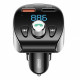 Joyroom Shadow Series JR-CL02 Bluetooth 5.0 FM Transmitter για Αναπαραγωγή Μουσικής / Κλήσεις / Φόρτιση Κινητών στο Αυτοκίνητο 3A 18W - Black