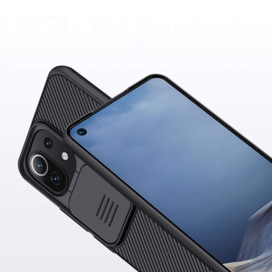 Nillkin Xiaomi Mi 11 Lite / Mi 11 Lite 5G CamShield Σκληρή Θήκη με Κάλυμμα για την Κάμερα - Black