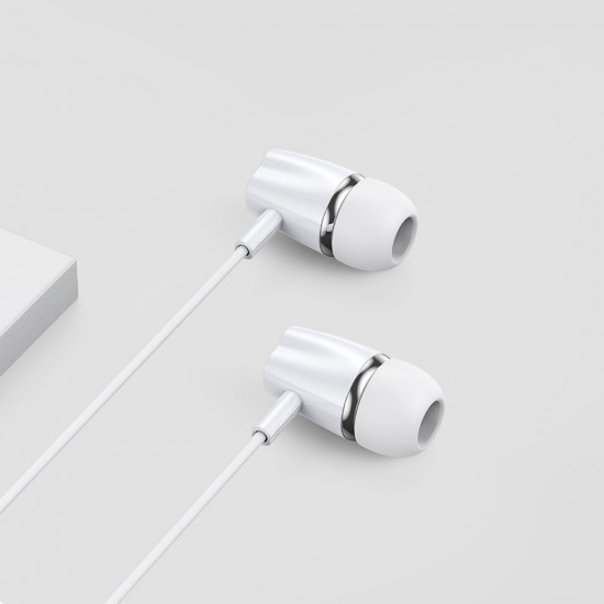 Joyroom JR-EL114 Handsfree Ακουστικά με Ενσωματωμένο Μικρόφωνο - White